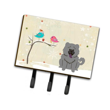 Jensendistributionservices Christmas Presents Between Friends Chow Chow Blue Leash or Key Holder MI1711075